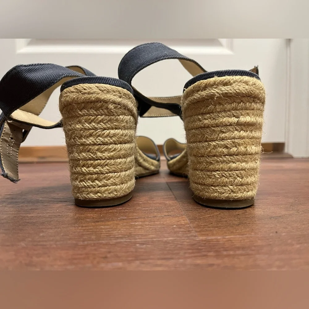 Life Stride Velocity Memory Foam Size 10 Espadrille Wedge Sandals